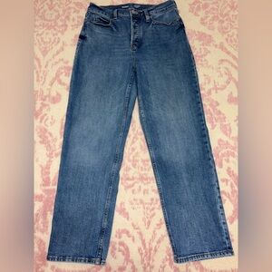 Old Navy Extra High-Rise Straight Leg Denim Blue Jeans Women’s 10